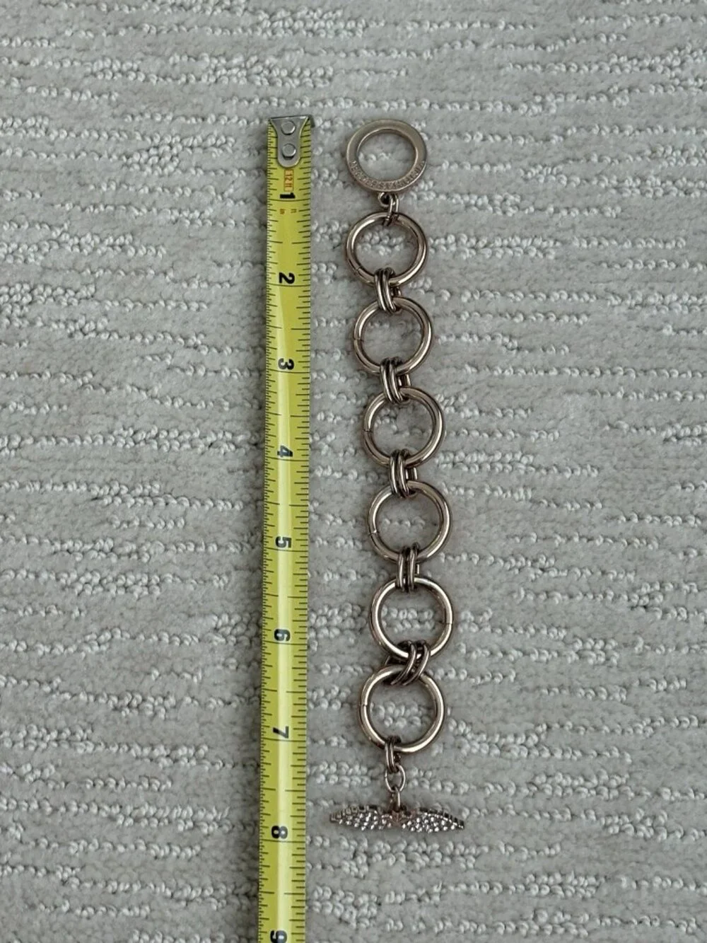 Victoria's Secret Angel Wings Chain Rose Gold Plated Bracelet Toggle